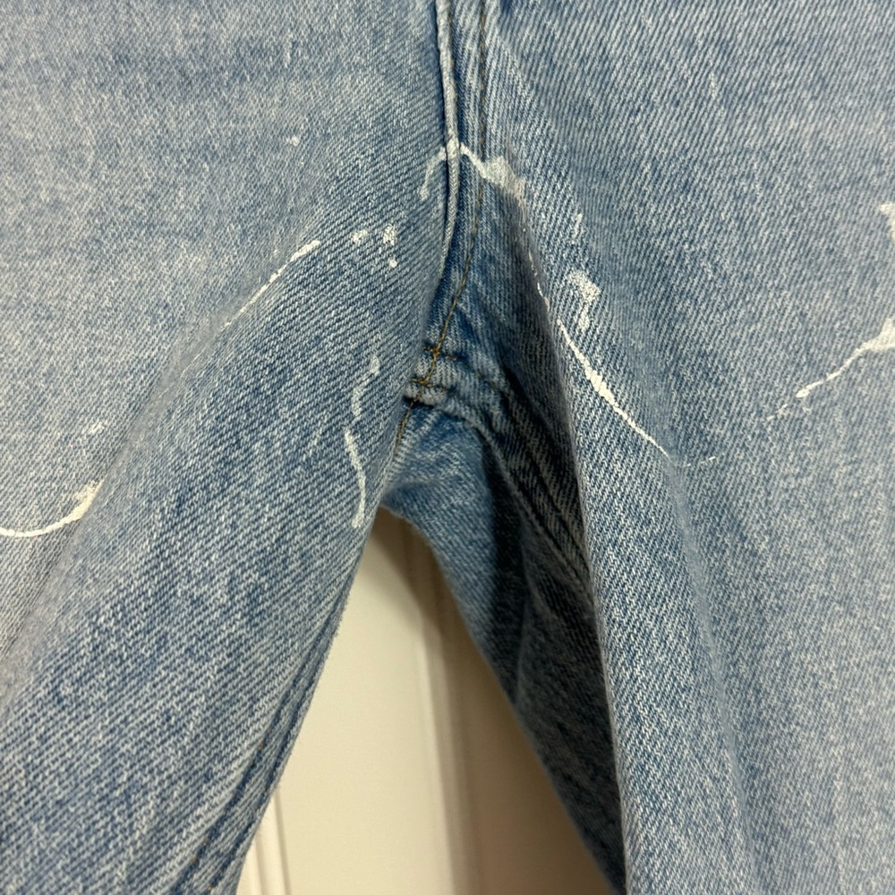 Abercrombie & Fitch Jeans the 70's Flare Ultra High Waist Paint Splatters - Picture 14 of 15